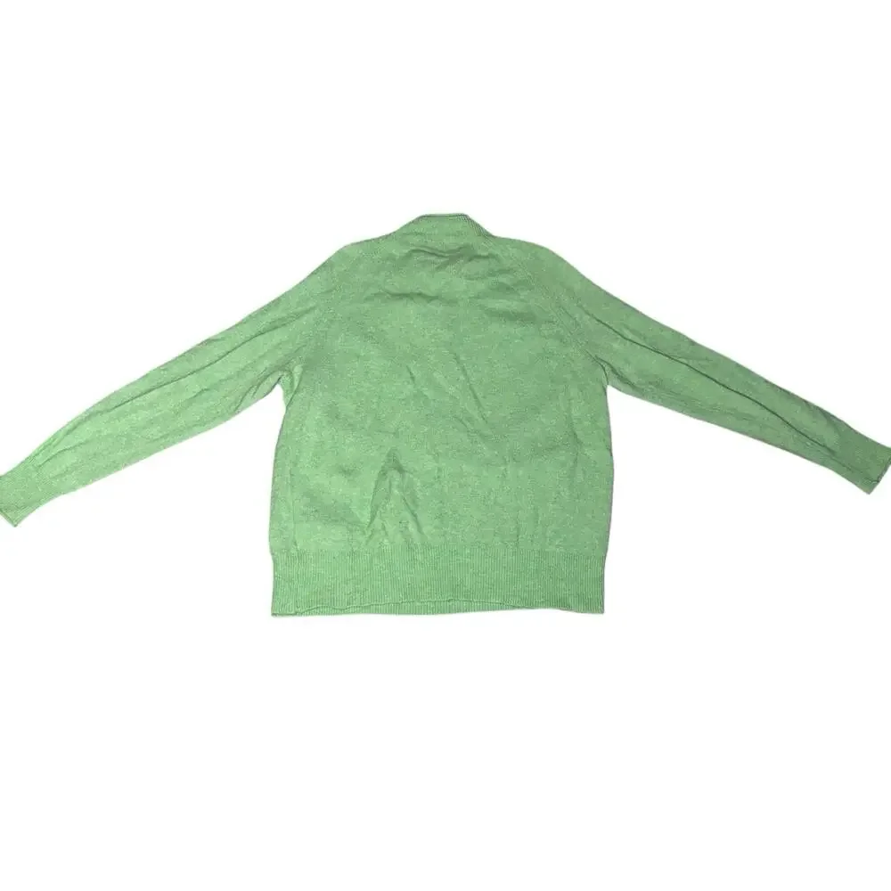 J.Crew Green Roll-Neck Supersoft Yarn Sweater Womens Sz Medium Alpaca Blend Knit